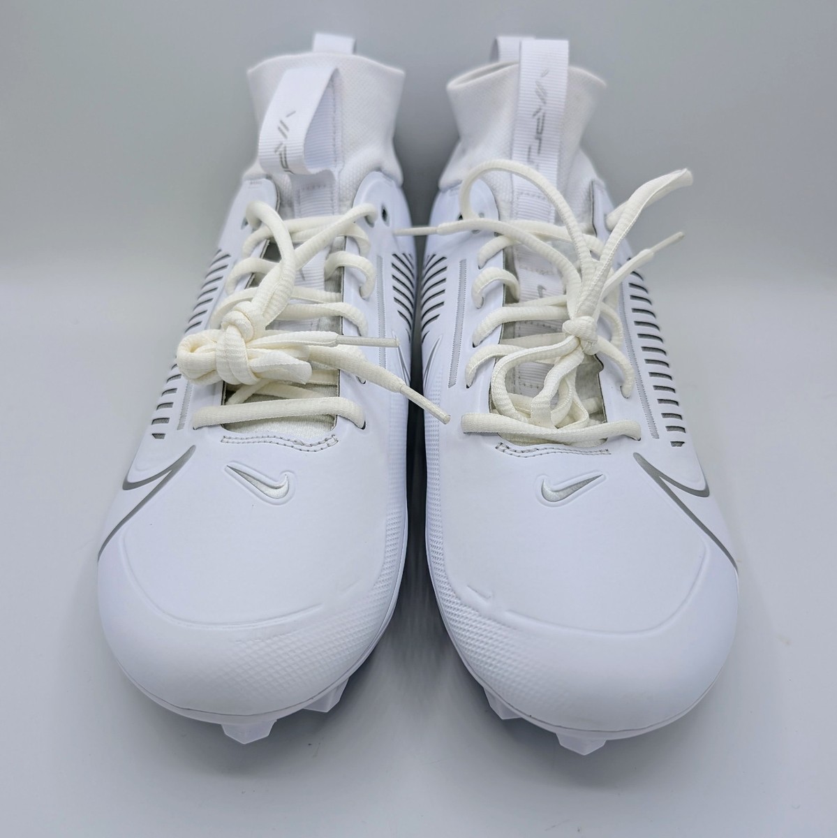 Nike Vapor Edge Pro 360 2 White Silver Football Cleats  display picture 2