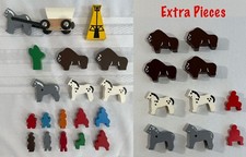 Vintage BRIO 33275 Prairie Set Wooden Train Wigwam Bison COMPLETE  EXTRAS -RARE