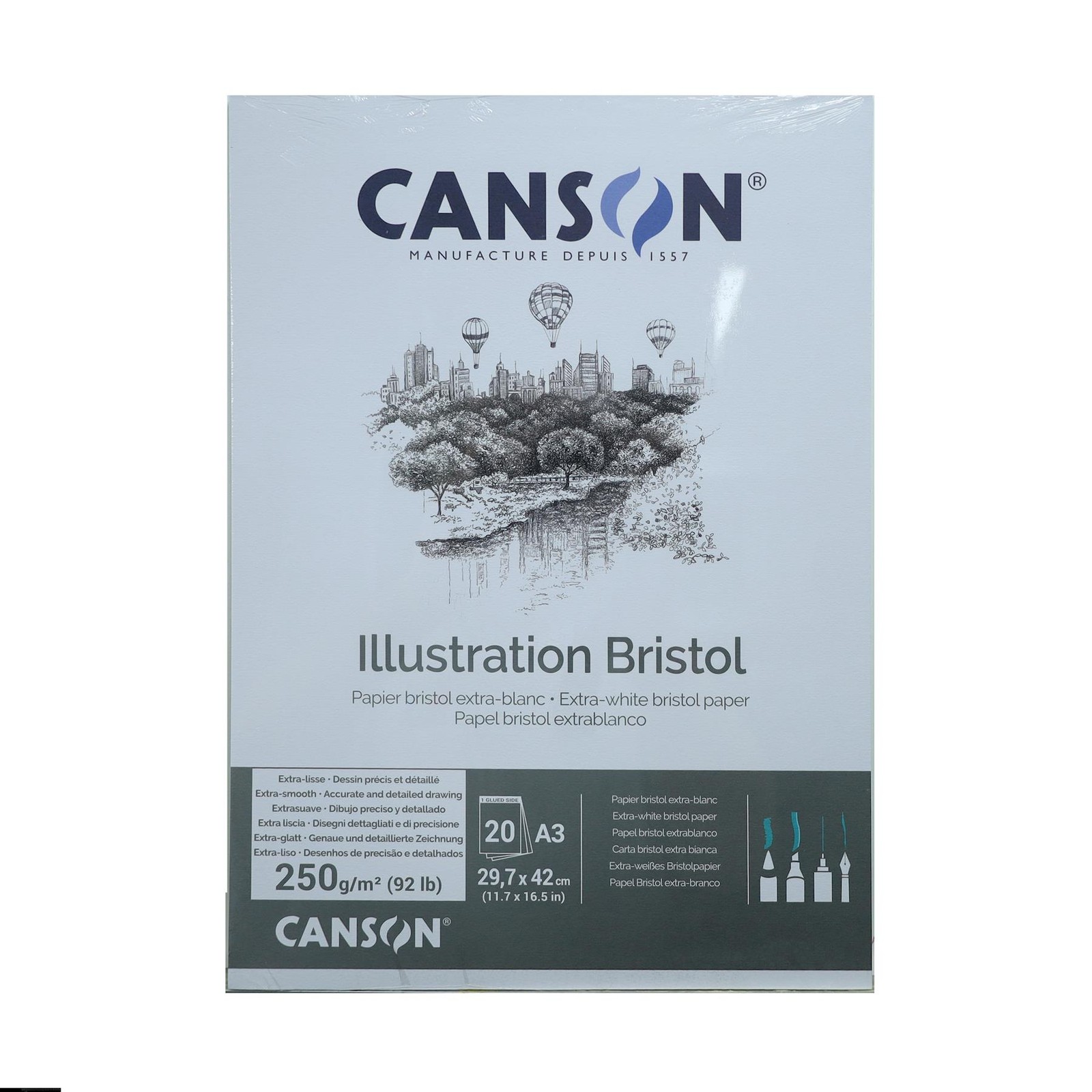 Canson Bristol Graphic Pad Paper 250gsm A4