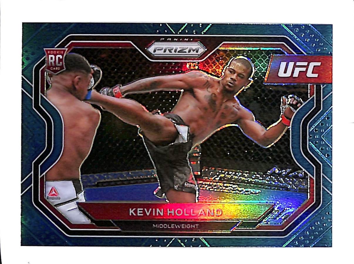 2021 PANINI PRIZM UFC #171 KEVIN HOLLAND TEAL PRIZMS 29/49 RC