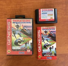 Triple Score: 3 Games in 1 (Sega Genesis) CIB Complete & Tested - Ships Fast
