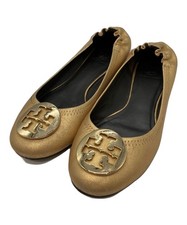 TORY BURCH Flat Pumps US7 Gold