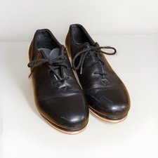 Bloch Tap-Flex Leather Split Sole Tap Shoes Black Lace Up S0388 Kids/Adult Sz 6
