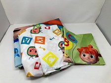 CoCoMelon ABC Alphabet 4 pc Toddler Bed Set Comforter Sheets Pillow Case