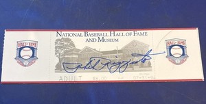 1994 BASEBALL~SIGNED PHIL RIZZUTO NATL. HOF/MUSEUM 7-31-94 INDUCTION DAY TICKET