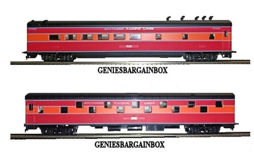 Escala HO SOUTHERN PACIFIC "SUNBEAM" LADO CORRUGADO 2 CARROS Pass Set IHC Nuevo 47392 | Zustand: New