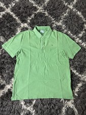 Lacoste Polo Shirt Collar Vintage Designed in France Size 6 Large Green Buttons