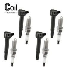 4pcs Ignition Coil and Spark Plug For RAV4 Toyota L4 2.5L 2009-2018 GN10366