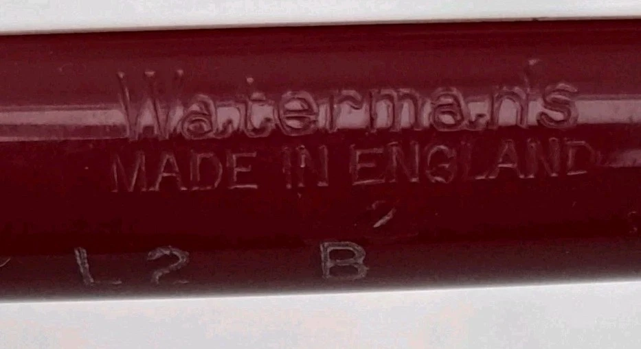 Vintage Watermans L2 Fountain Pen in Burgundy 14ct nib - Image 4 of 4