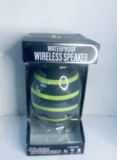 🔊 iHip Waterproof Wireless Bluetooth Blitz Speaker – Lime Green/Gray Football