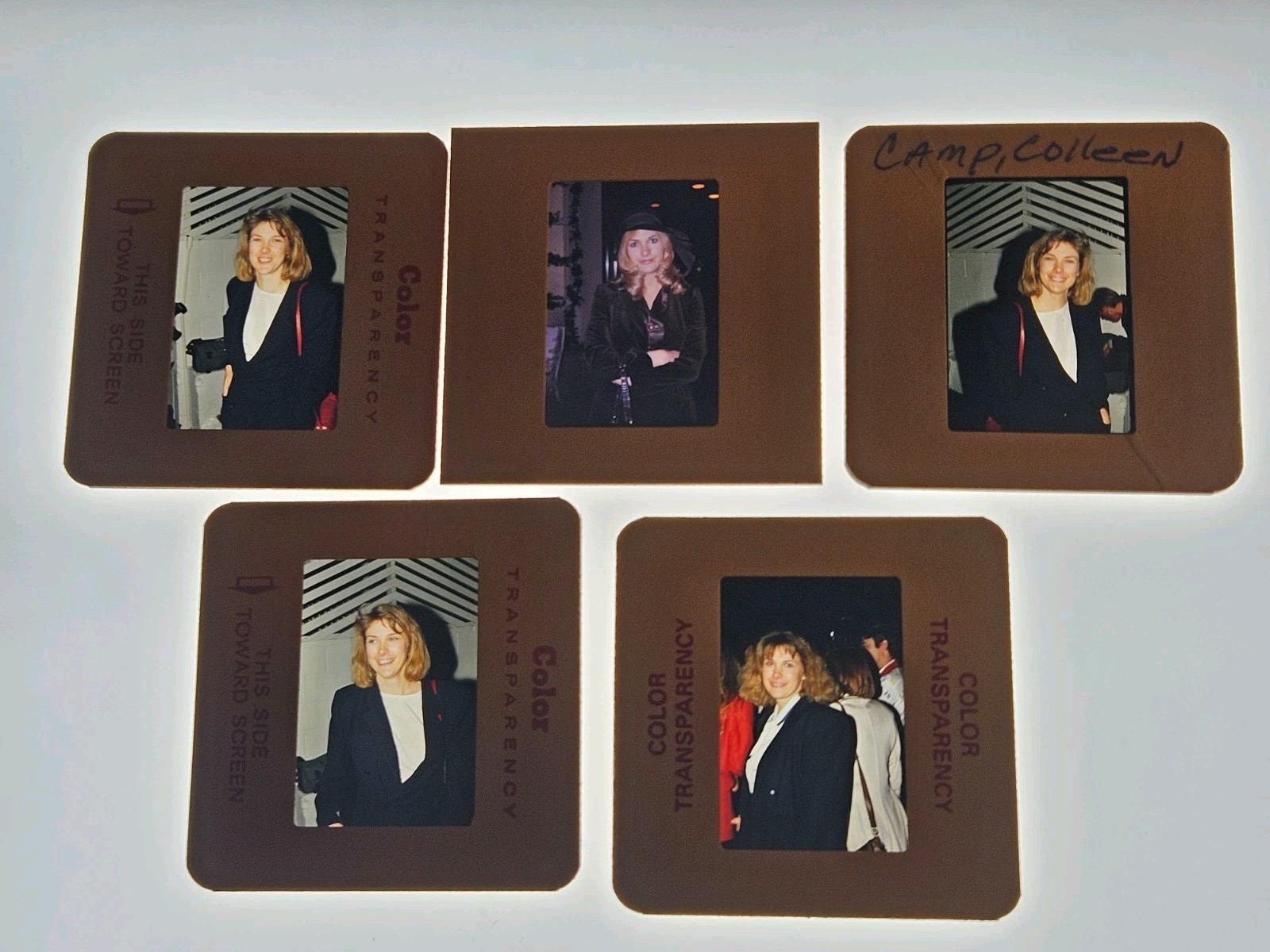 COLLEEN CAMP ACTRESS 5 PHOTO 35MM FILM SLIDES