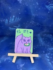 Love Sushi ACEO Artist trading card original art card Akumanokodomo