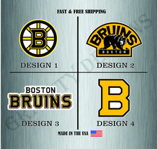 BOSTON BRUINS HOCKEY NHL LOGO VINYL STICKER DECAL WATER RESISTANT BUBBLE FREE