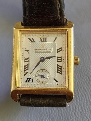 Rare Vtg 18k Solid Gold Dreyfuss & Co 1974 #102 Handmade  Watch Limited Edition 