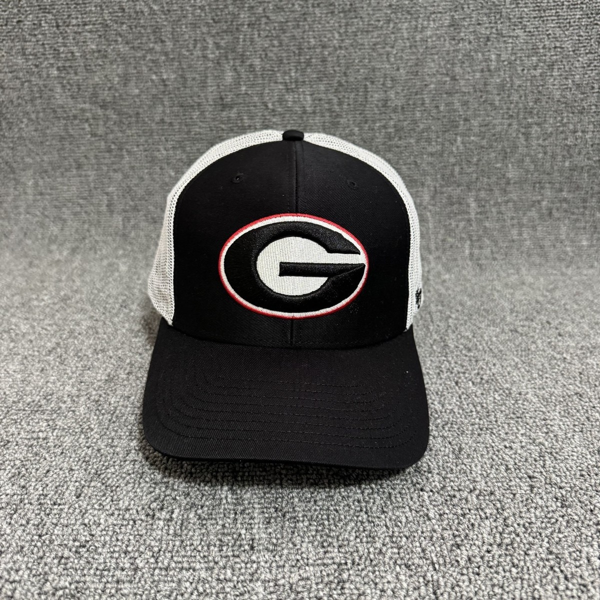 '47 Brand Georgia Bulldogs Trucker Snapback Black White One Size Hat