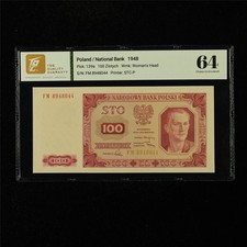 1948 Poland National Bank 100 Zlotych Pick#139a