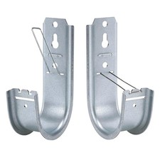 100 Pack 2-Inch Galvanized Steel Cable Support J-Hooks with Retainer Clips - ...