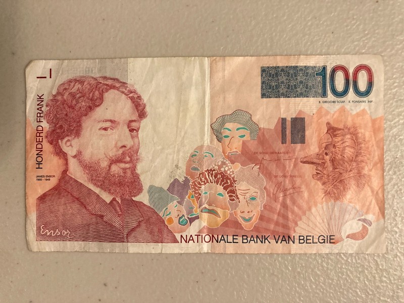 BELGIUM 100 Francs circulated banknote- 11005511892 - Cent Francs -Semi-repeater