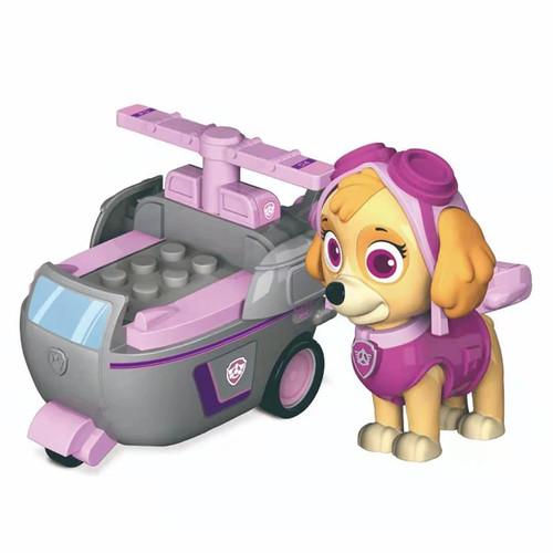 Genuine Paw Patrol Chase Skye Marshall Building Blocks Vehicle Pull Back Cars - Picture 26 of 28