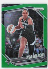 2025 Panini Prizm WNBA #76 A’ja Wilson Green Prizms