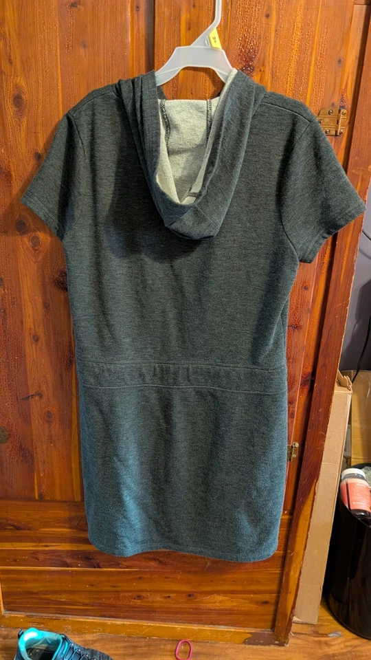 Freedom Trail by Kyodan Hoodie Sweatshirt Dress Gray Drawstring Waist Women’s M - Image 2 of 3