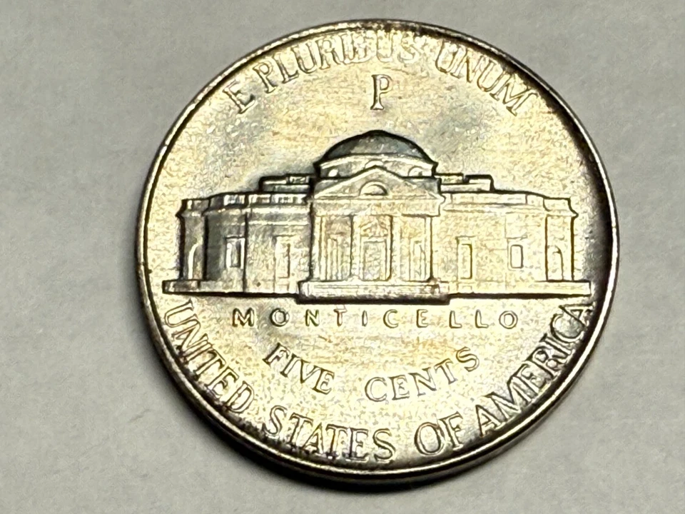 1943-P Jefferson emisión de emergencia 35% plata guerra níquel. Blanco satinado BU. #q1 Foto 2 de 2