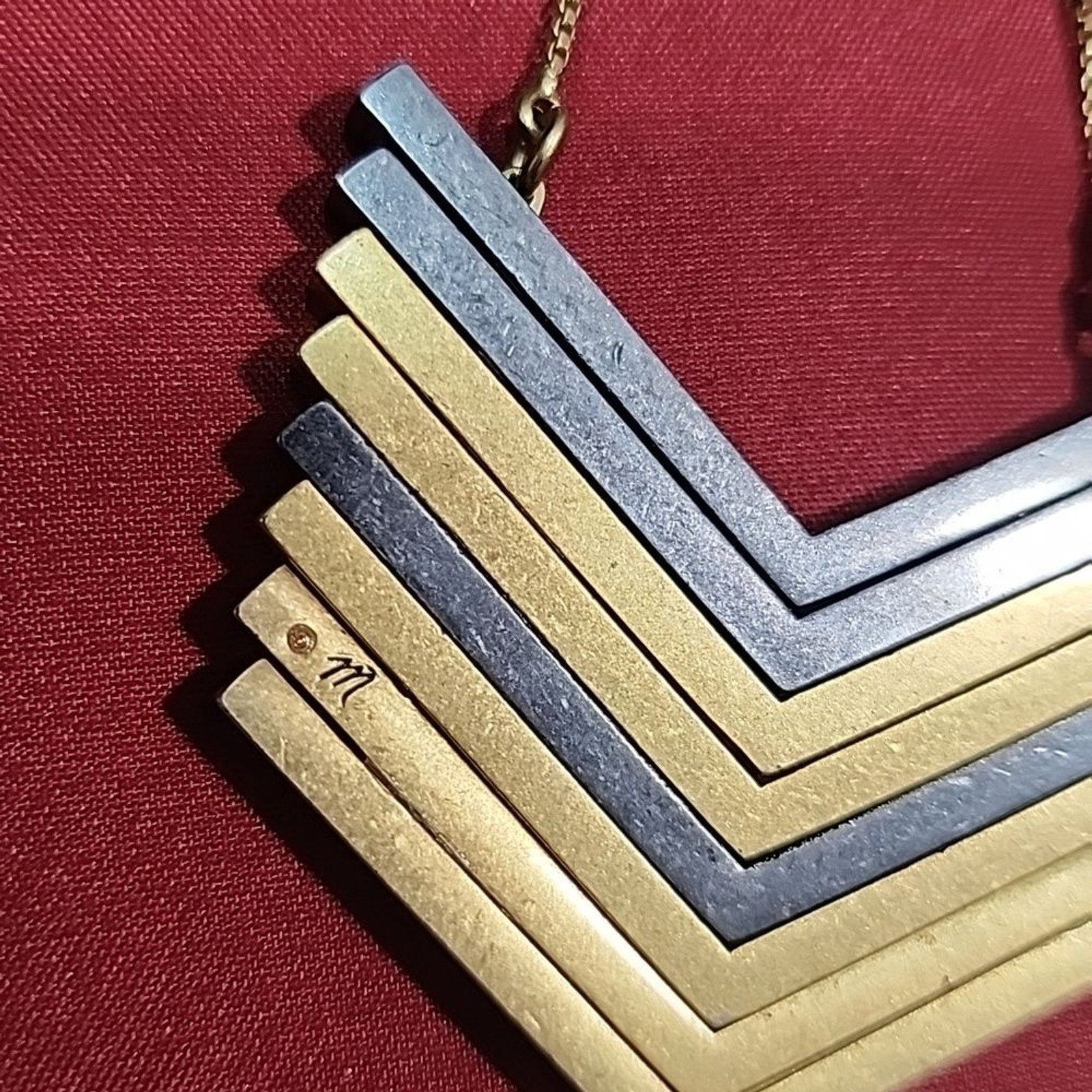 Madewell Arrowstack Adjustable Two Tone Necklace,… - image 7