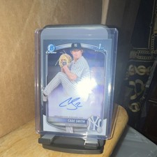 Topps 2025 Bowman Chrome Cade Smith #CPA-CS Yankees Prospect Autograph Card
