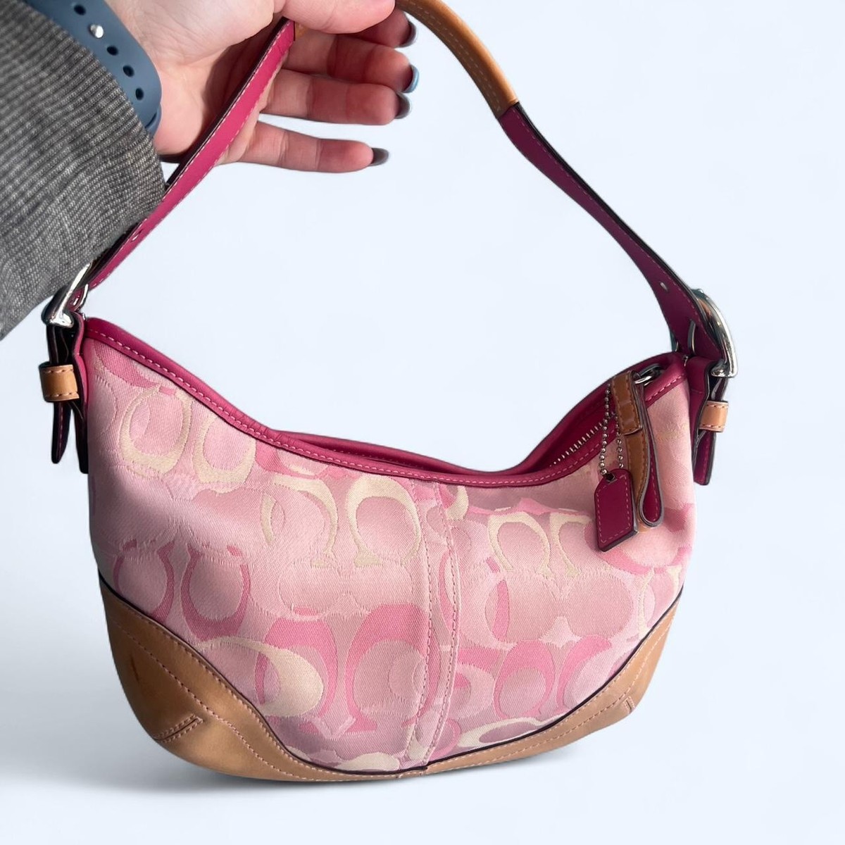 美術品・アンティーク・コレクション 七宝焼 桃釉 花文 花瓶 箱付 V 9150