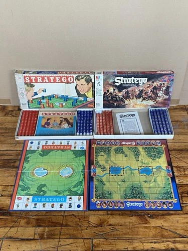 Vintage 1961 1986 Stratego Board Game Milton Bradley 4916 Lot of 2 Incomplete