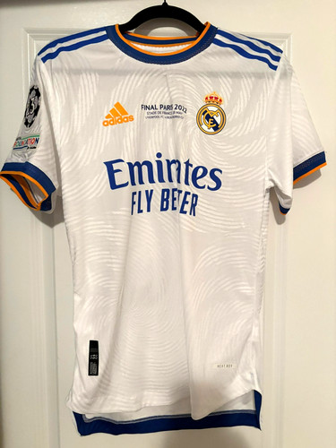 Adidas Real Madrid 21/22 Champions League Final Jersey Vini Jr Mens Medium Size