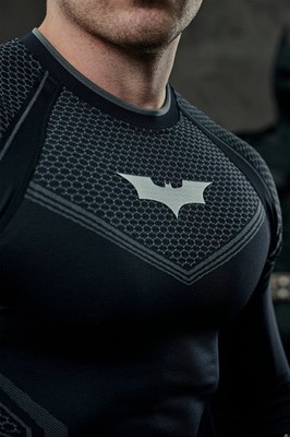 YOUNGLA (SOLD OUT) - 8004 - BATMAN COMPRESSION LONGSLEEVES - BLACK