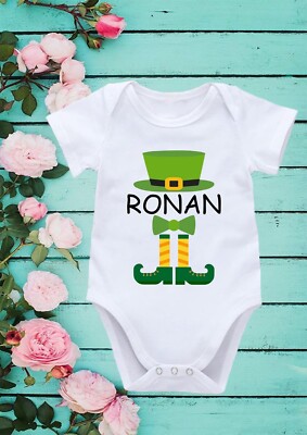 St.Patrick Day Custom Baby Bodysuit Cool Baby Girl Boy Bodysuit 134
