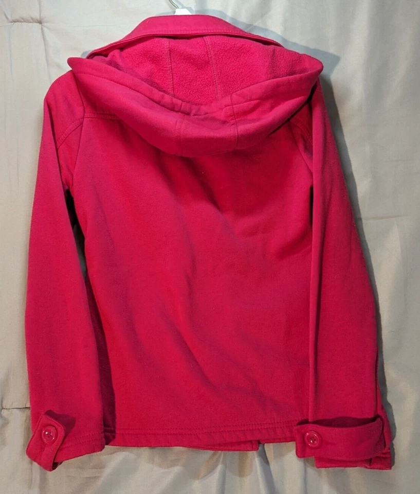 Chaqueta Wet Seal Junior rosa medio hasta la cintura 4 botones Foto 2 de 4