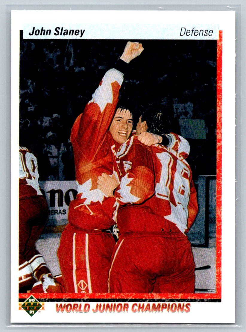 1990-91 Upper Deck #457 John Slaney Canada RC