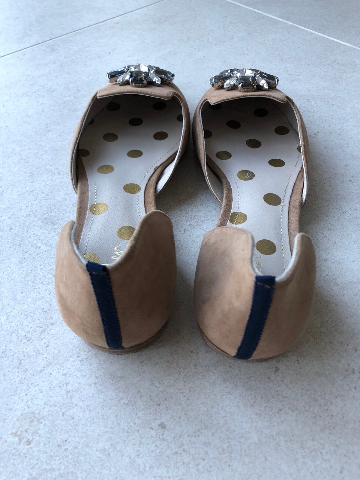 Splendido Splendido Splendido Boden gioiello flat in pelle scamosciata SCARPE, Acero Marrone UK7/40 RRP 0ded8e