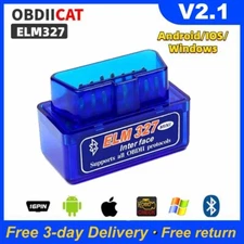 For Android & iPhone Bluetooth OBD2 Scanner Car Diagnostic Tool Code Reader