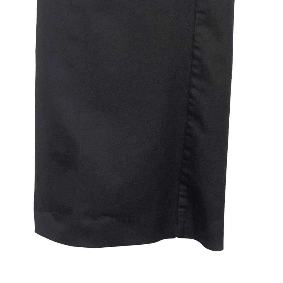 PANTALONES CHINOS RECTOS DELANTEROS PLANOS ELÁSTICOS NEW YORK & COMPANY NEGROS 4 PROMEDIO USADOS EN EXCELENTE ESTADO Foto 4 de 4