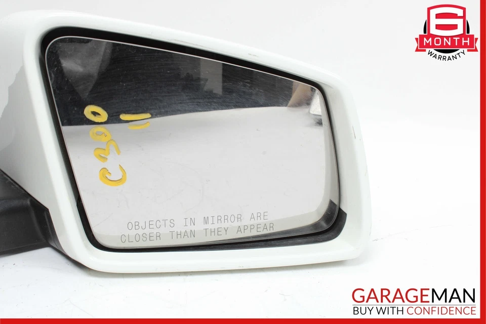 Espejo retrovisor delantero derecho puerta trasera blanco mercedes w204 c300 10-11 oem Foto 2 de 4