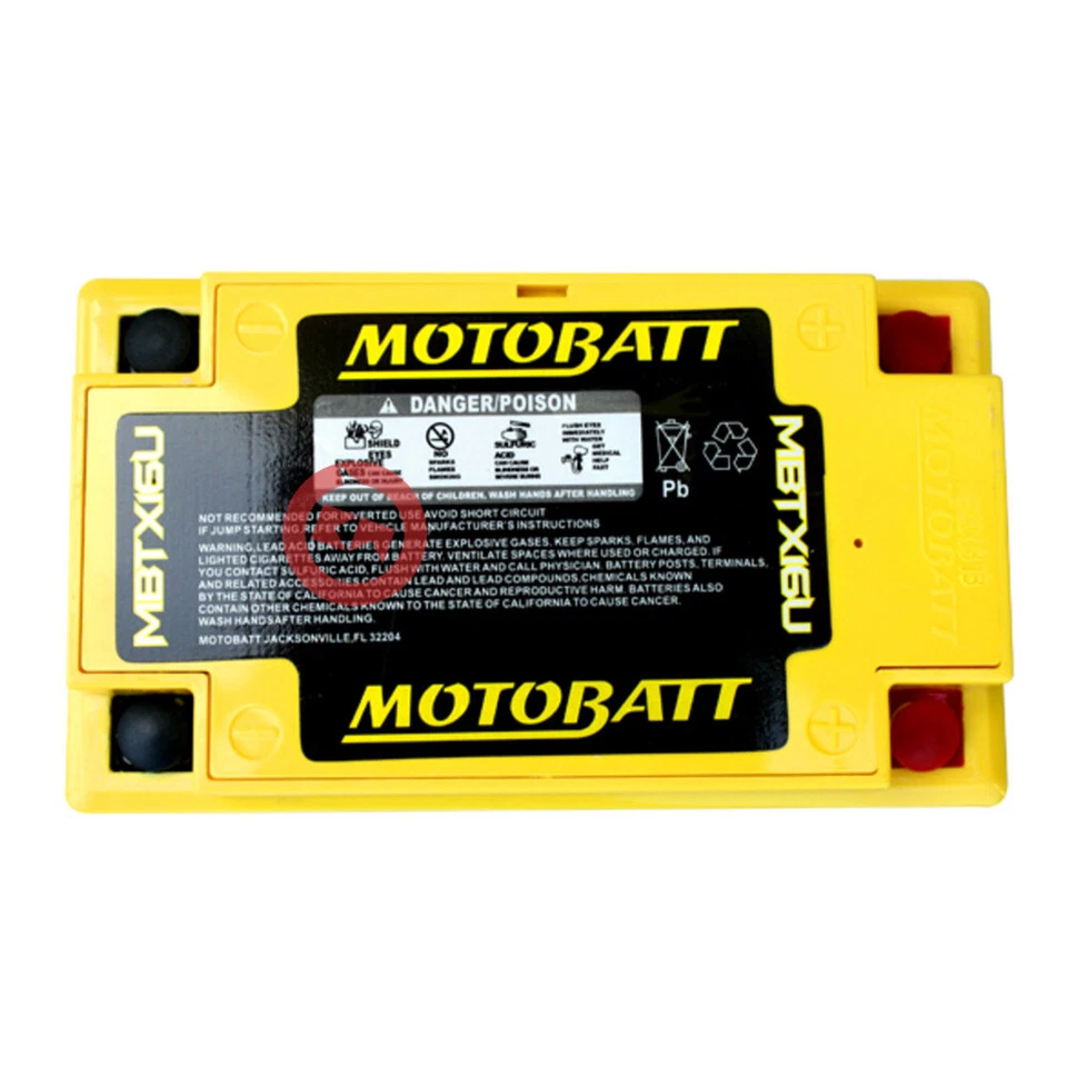 Batterie Motobatt MBTX16U Sigillée Moto Guzzi Bellagio-Aquila Nera 940 2007-13 - Photo 4/4