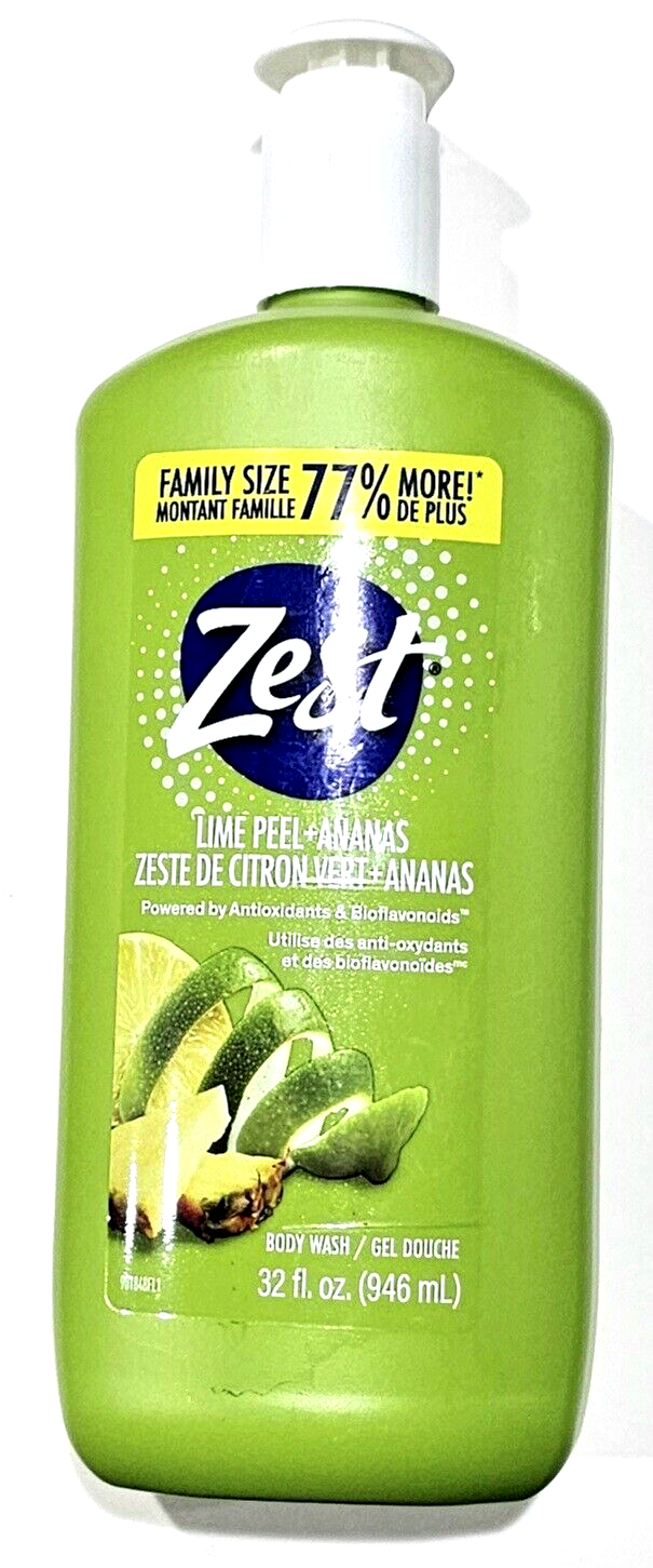 Zest Lime Peel Ananas Body Wash Antioxidants Bioflavonoids 32oz. eBay