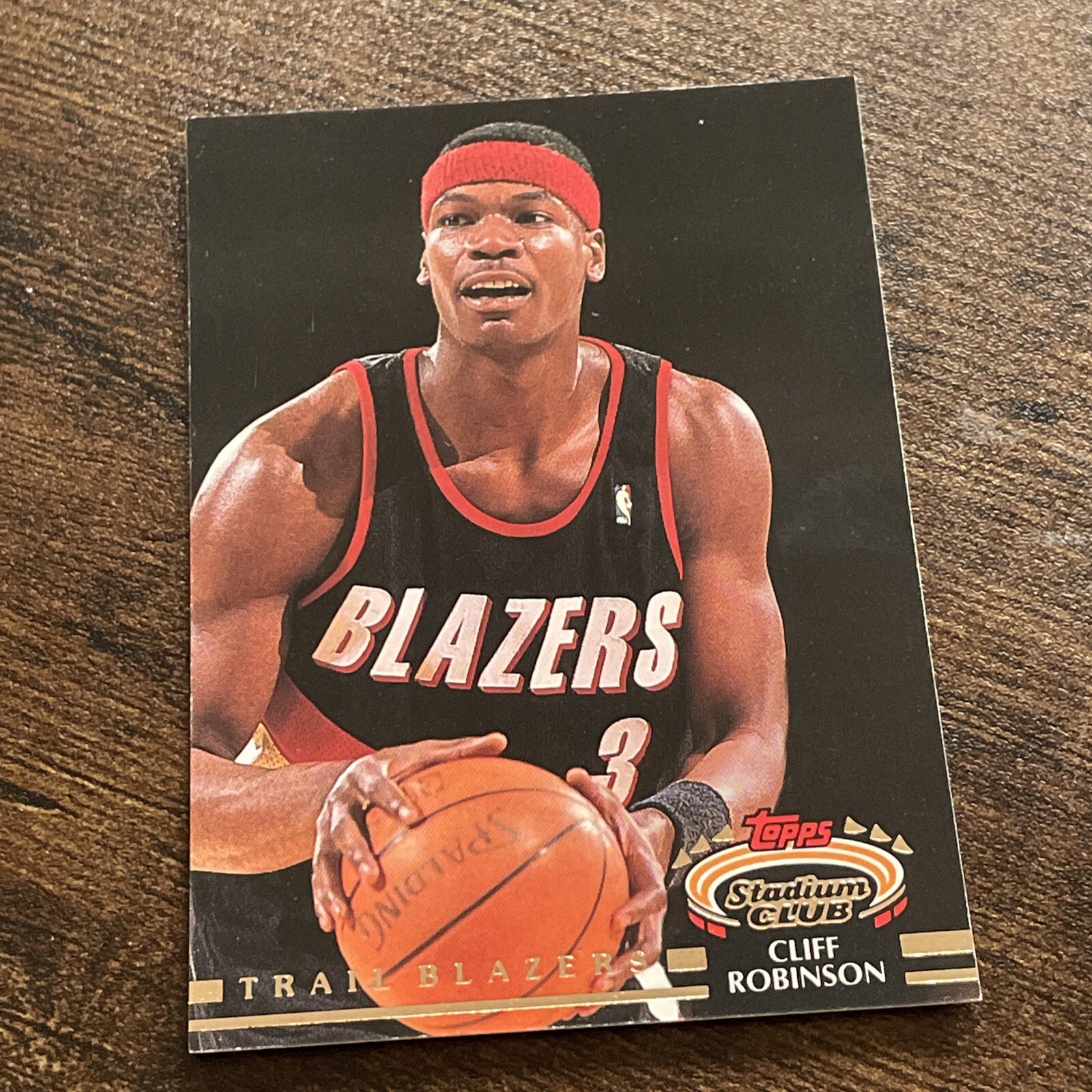 1992-93 Stadium Club Portland Trail Blazers Basketball #21 Cliff Robinson E458*