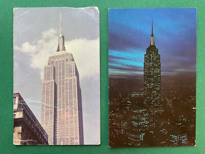 2x AK New York Empire State Building bei Nacht #544