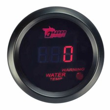 2 52mm Red Digital Led Water Temp Temperature Gauge With Sensor Car Renovation
