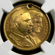 1888 Grover Cleveland Campaign Medal By Soley NGC MS 66 (41-9)