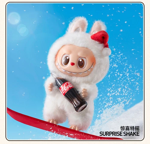 Figurine vendu peluche visage vinyle POMART THE MONSTERS Labubu série Coca-Cola neuf jouet chaud