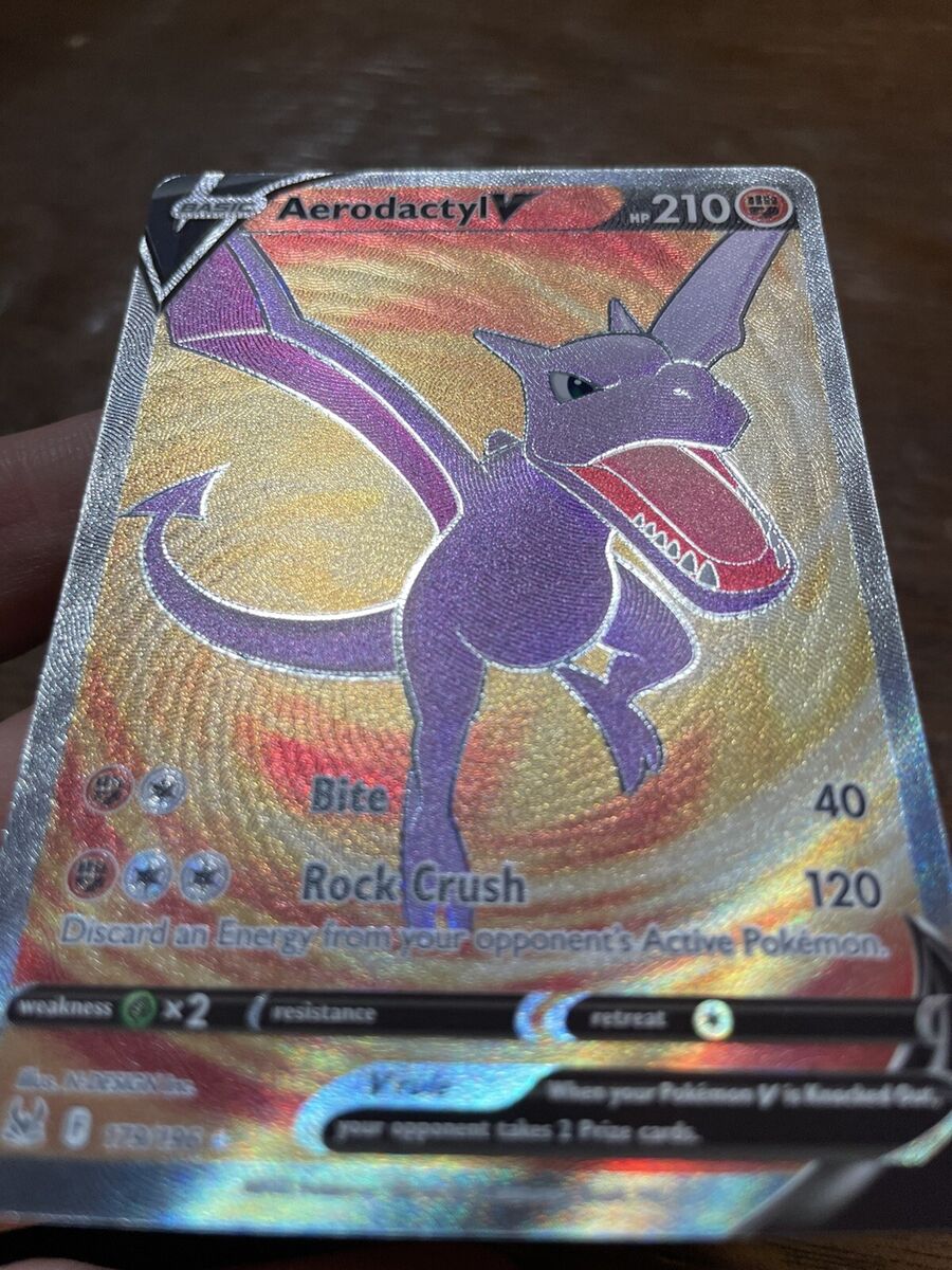 Aerodactyl V Full Art Ultra Rare Textured Pokémon Card Lost Origin Sun  Sword