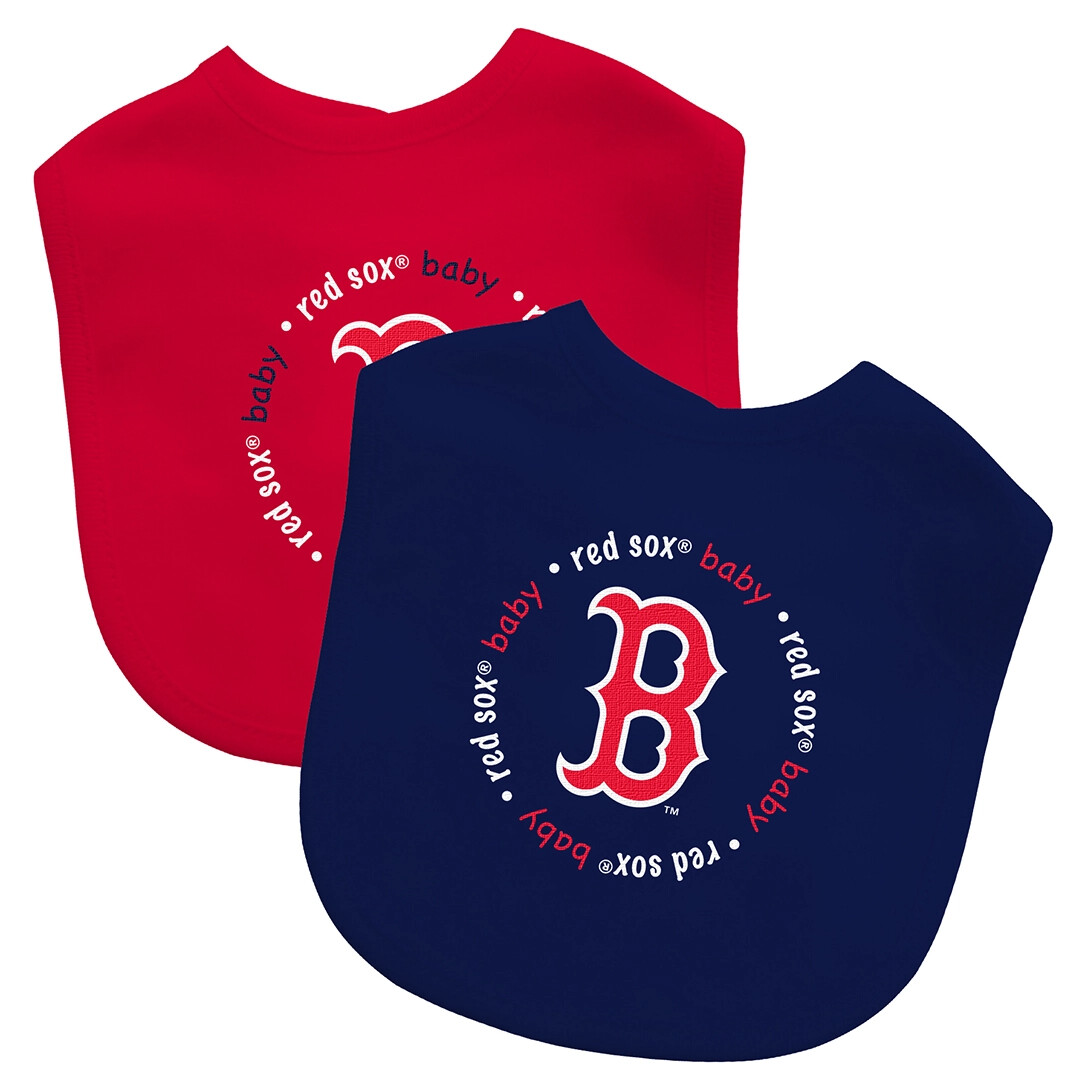 Boston Red Sox Pack Baby Bib Set, MLB Officially Licensed Infant