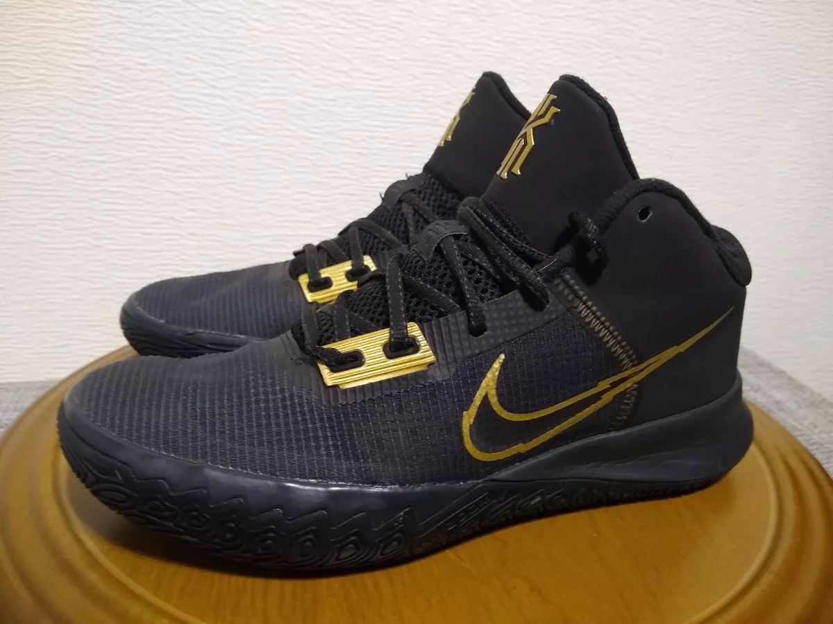 Kyrie irving shoes deals 4 black and gold