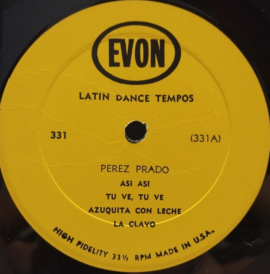 PEREZ PRADO "Latin Dance Tempos" RARE 1958 EVON LP Rumba/Samba CHEESECAKE Hear! - Image 4 of 4